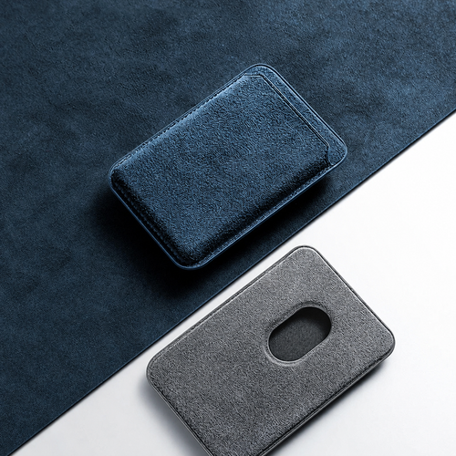 Alcantara Wallet Ocean Blue