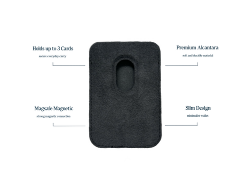 Alcantara Wallet Space Grey